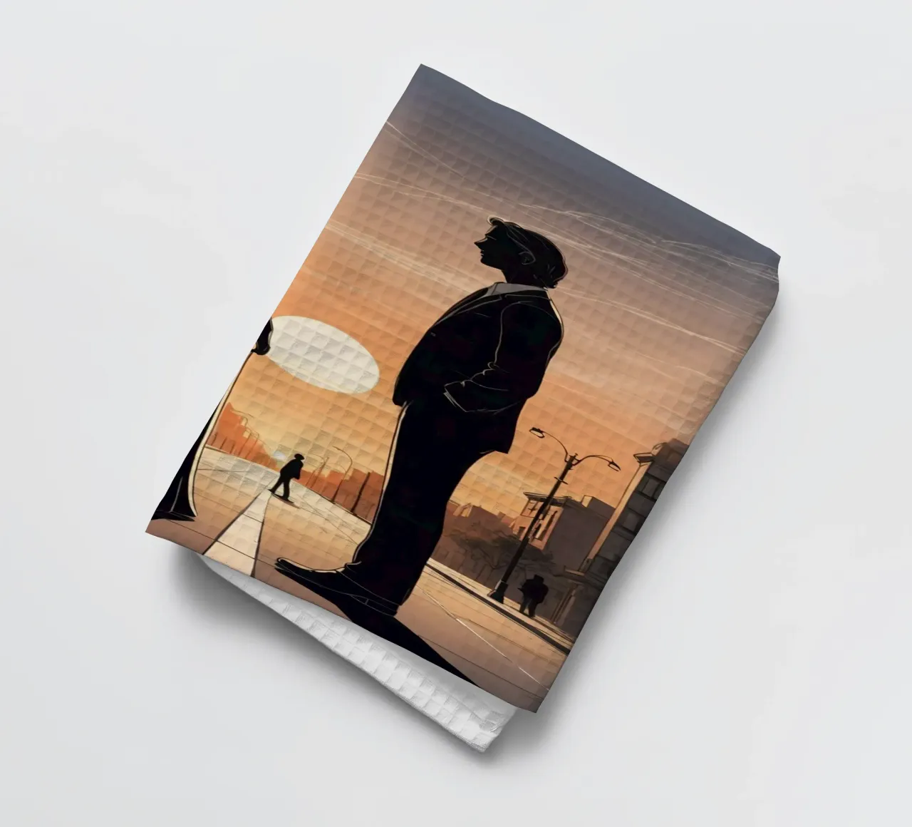 Coppia in strada al tramonto canovaccio da cucina da DesignDoodle