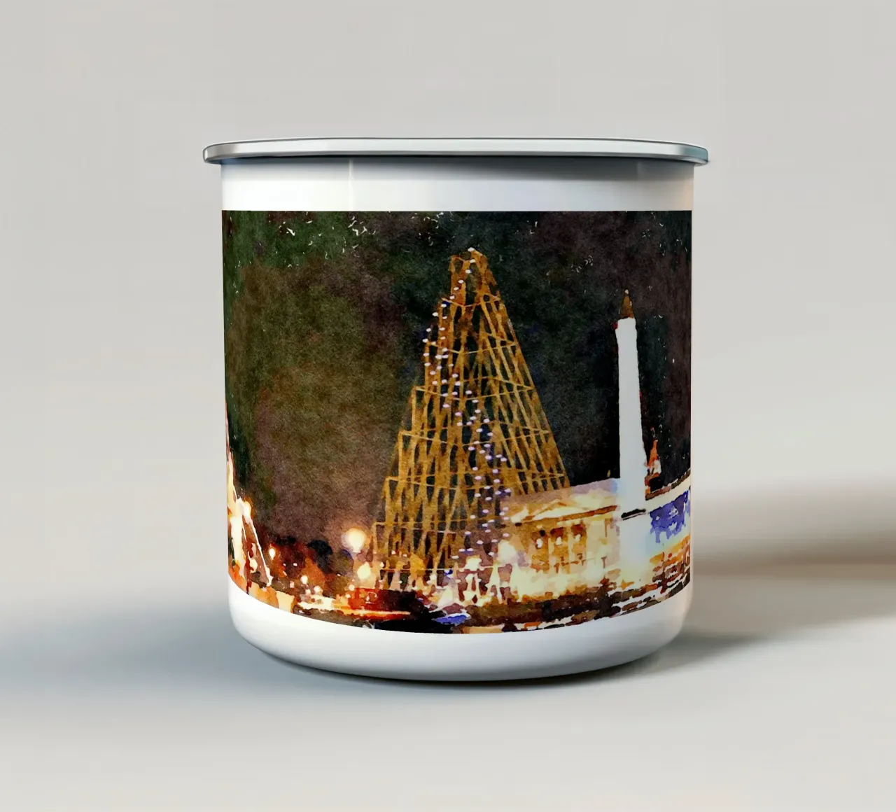 A Parigi tazza in smalto da Massimo Frascogna