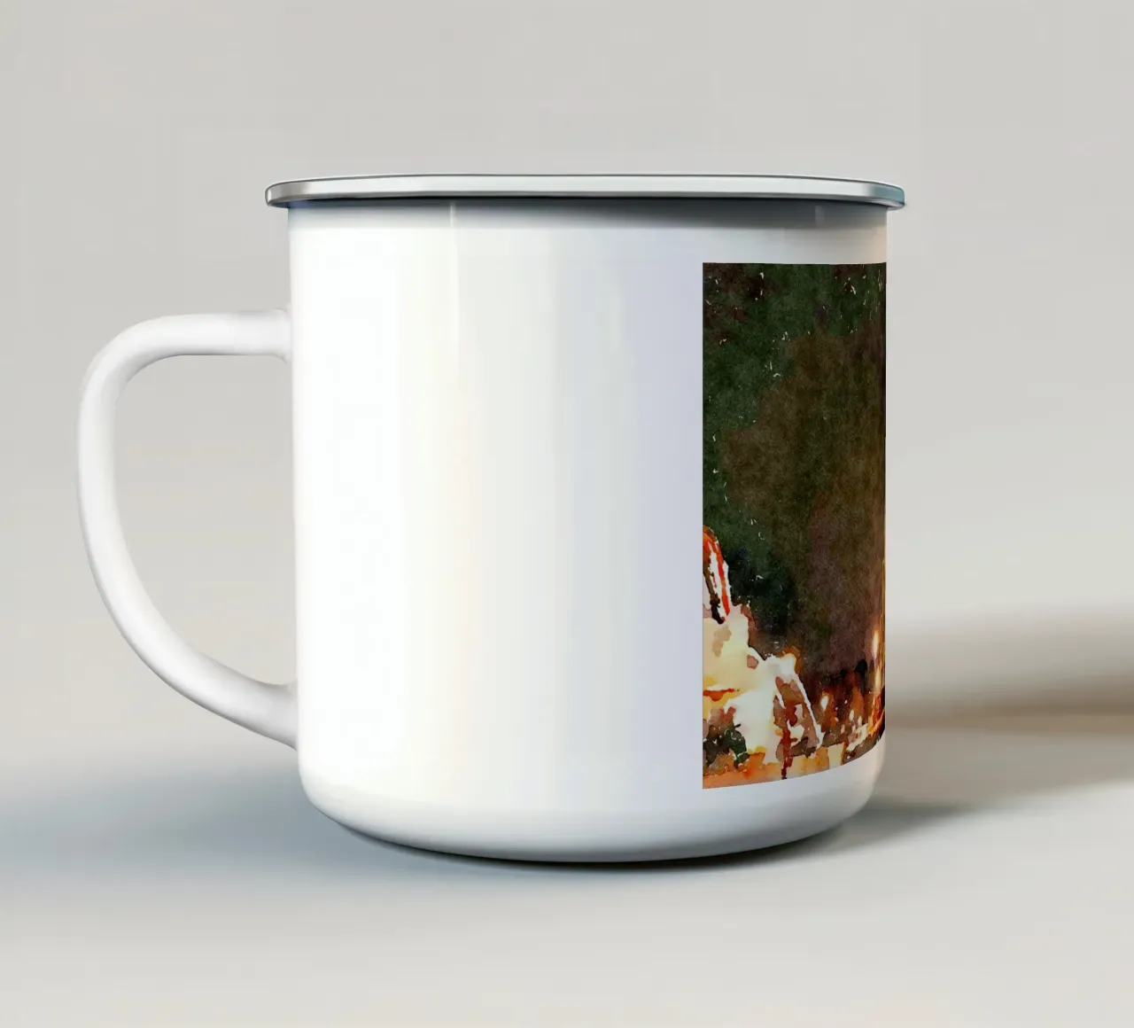 A Parigi tazza in smalto da Massimo Frascogna