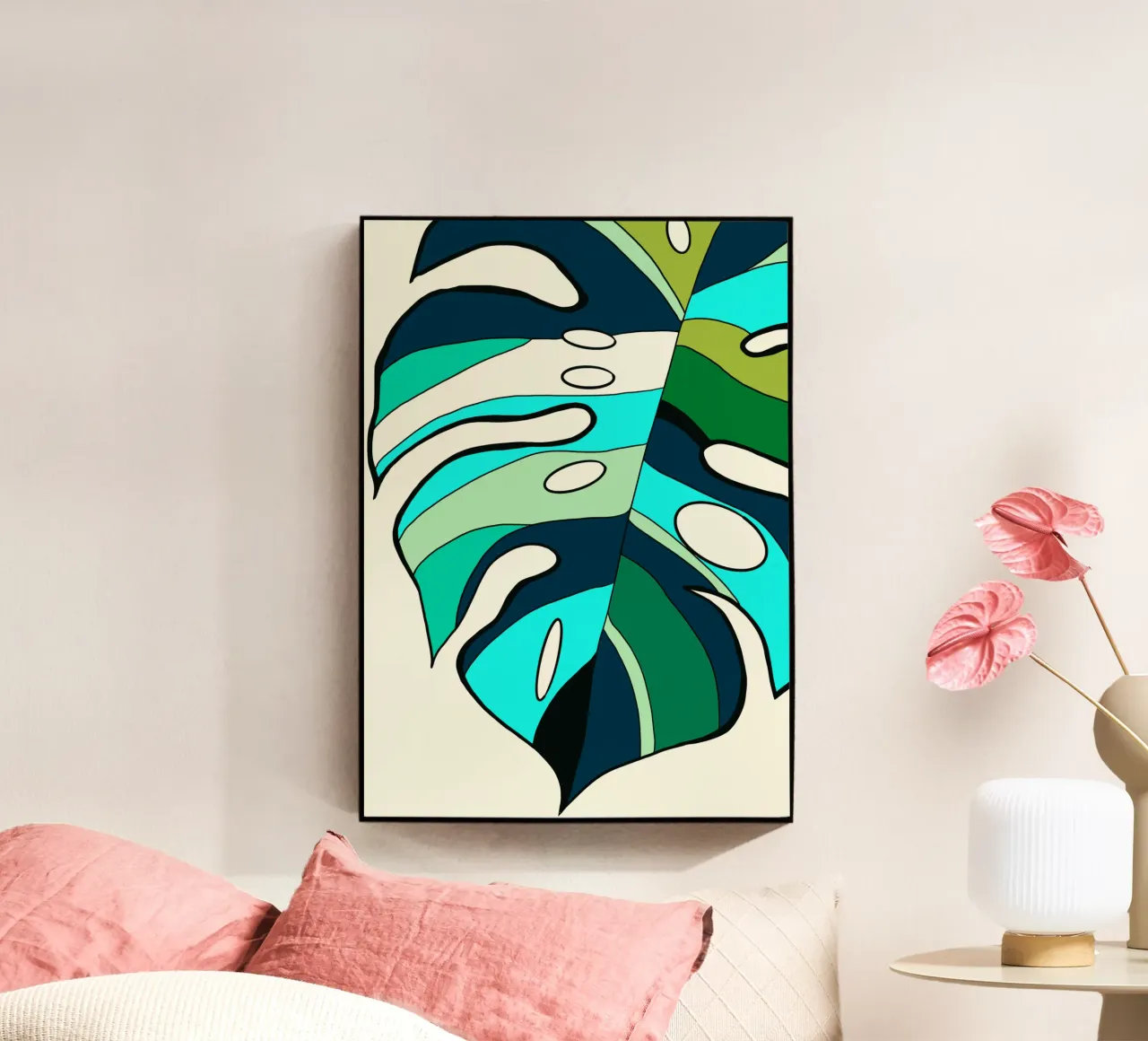 Monstera colorata 04 plexiglass da Little Dean