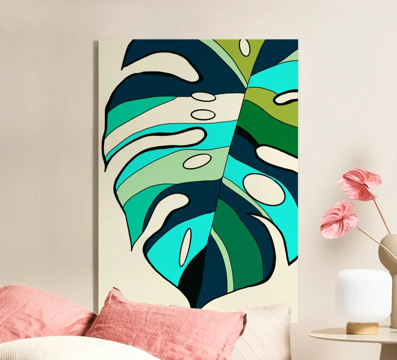 Monstera colorata 04 plexiglass da Little Dean