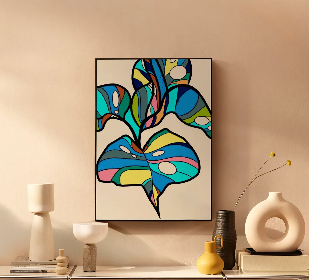 Monstera colorata 05 plexiglass da Little Dean