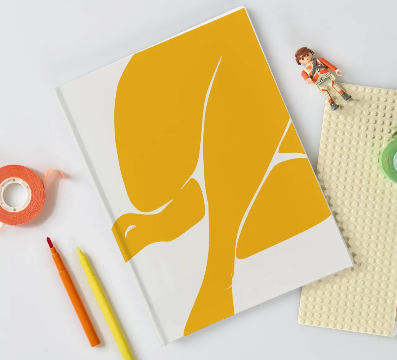 Figurative in yellow 07 notebook by Little Dean