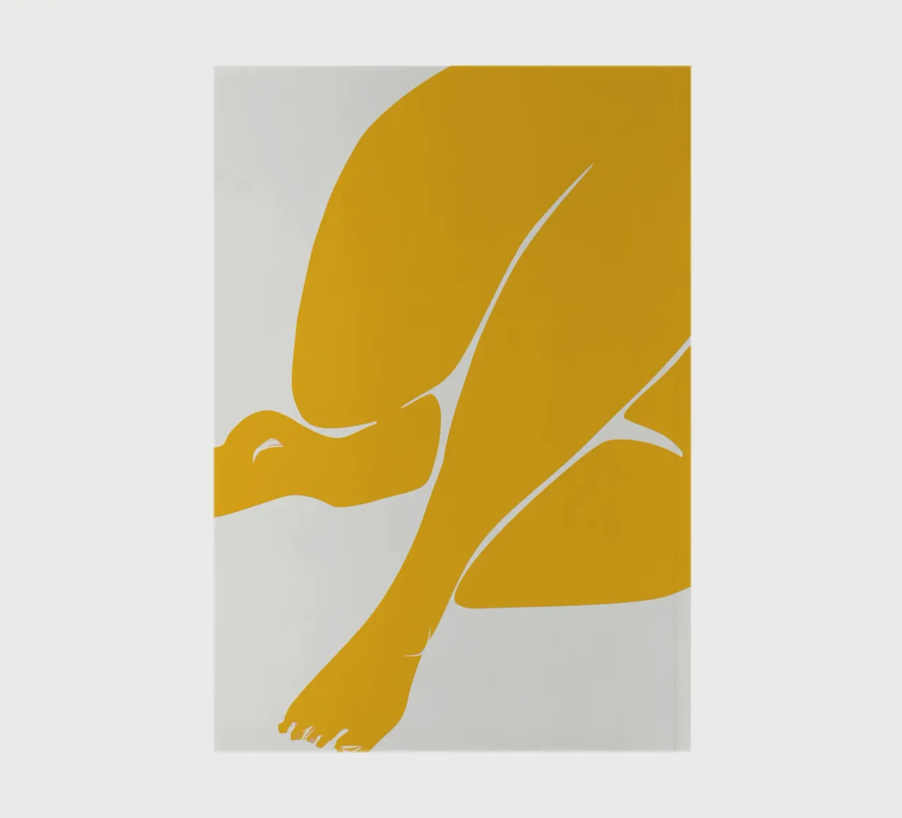 Figurative in yellow 07 notebook by Little Dean