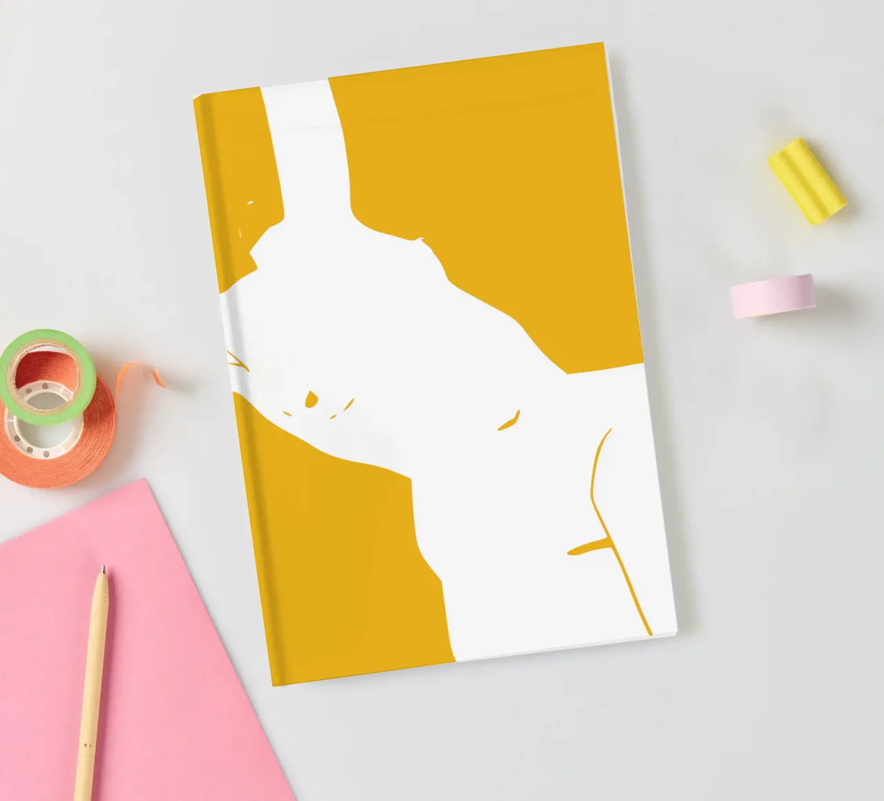 Figuratif en jaune 08 carnet de notes de Little Dean