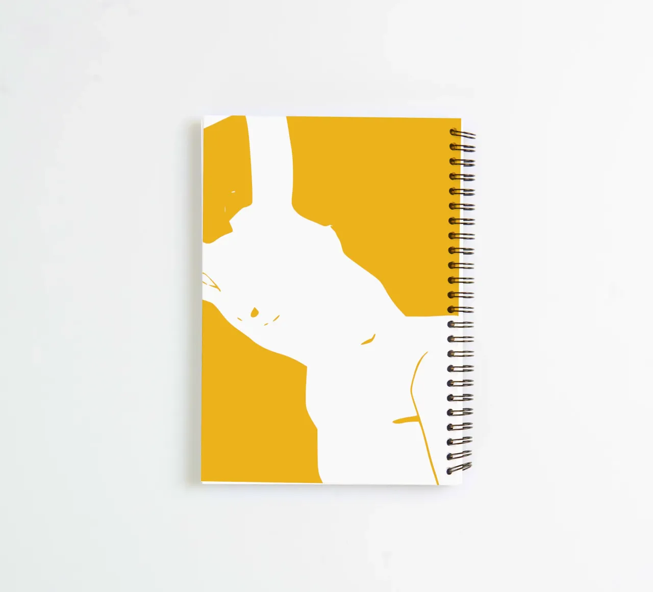 Figuratif en jaune 08 carnet à spirale de Little Dean