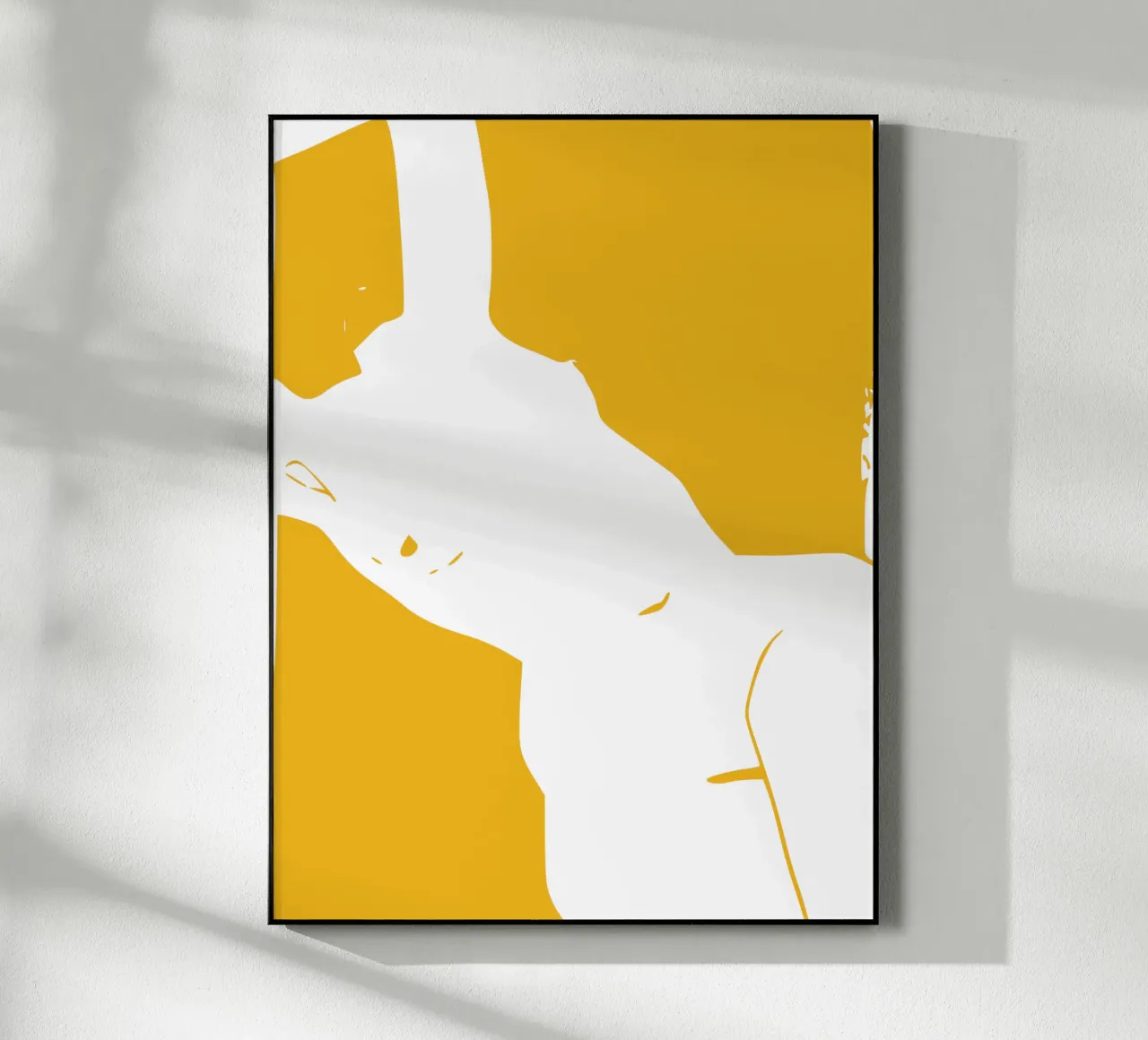 Figuratif en jaune 08 plexiglas de Little Dean