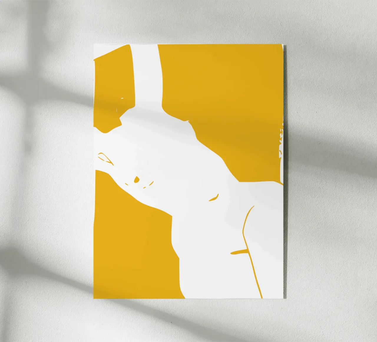 Figuratif en jaune 08 plexiglas de Little Dean