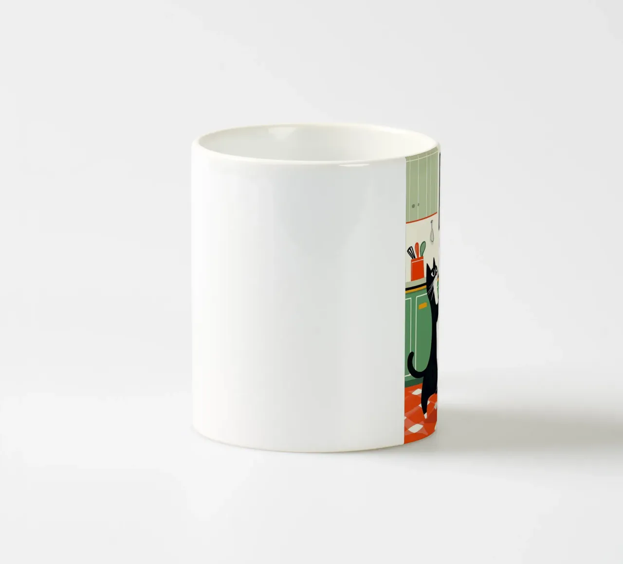 Gatti ballerini in cucina tazza in ceramica da Damion Francis