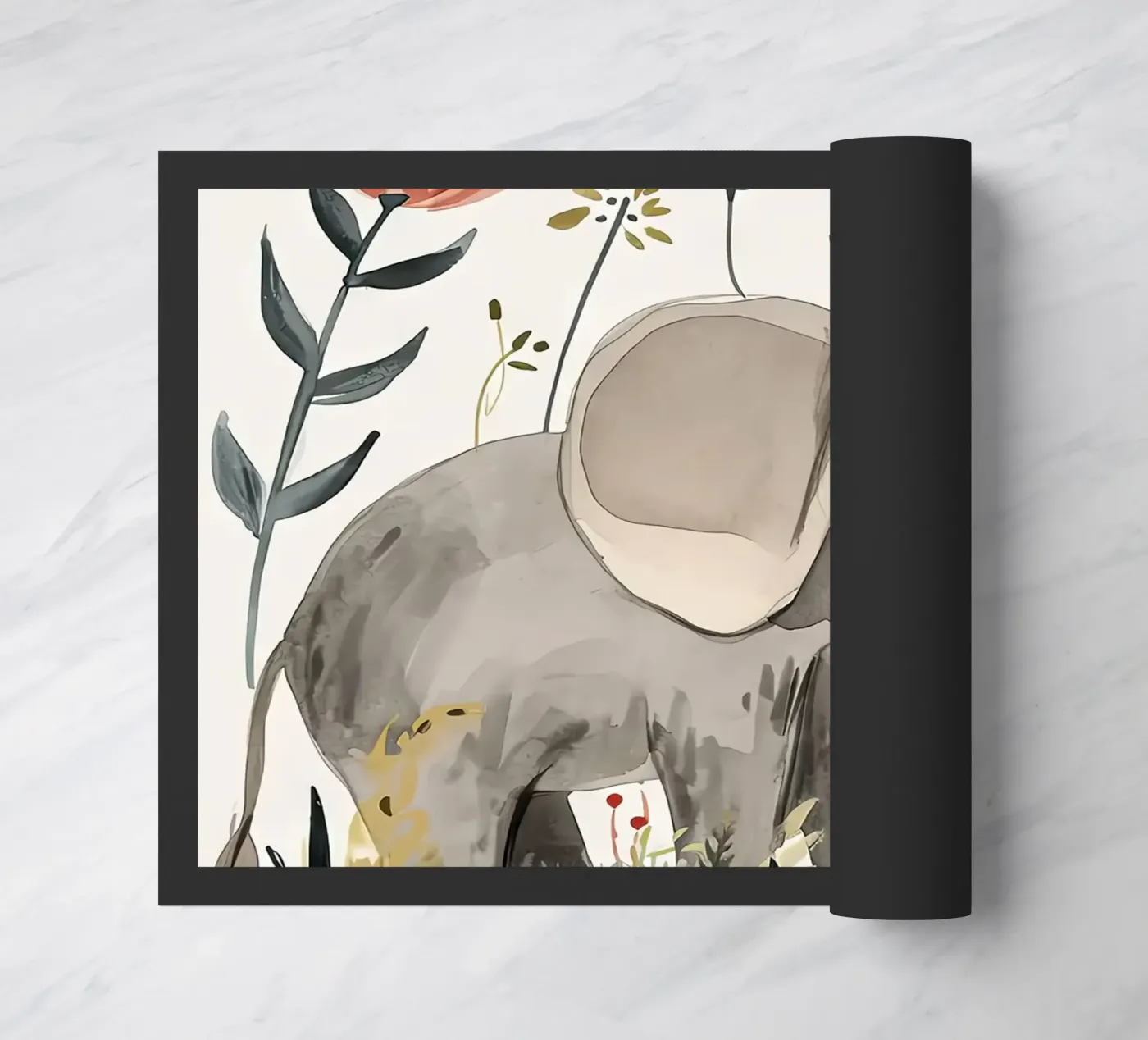 Elephant doormat by Damion Francis