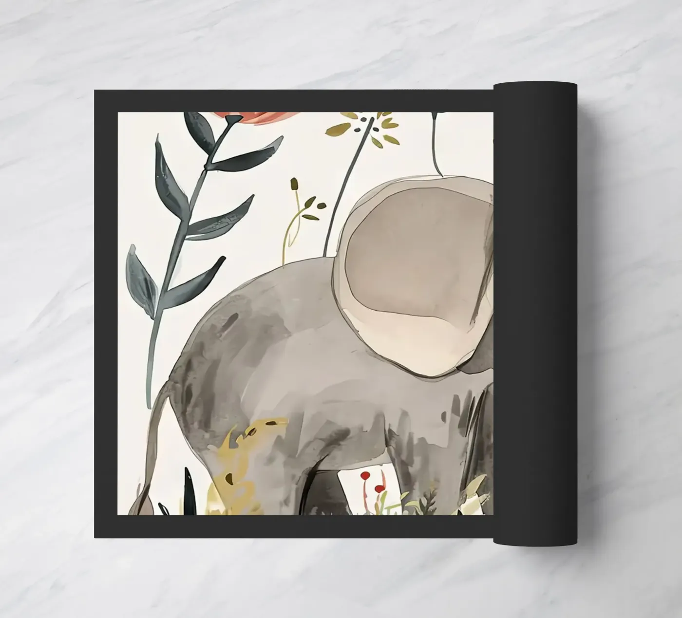 Elephant doormat by Damion Francis