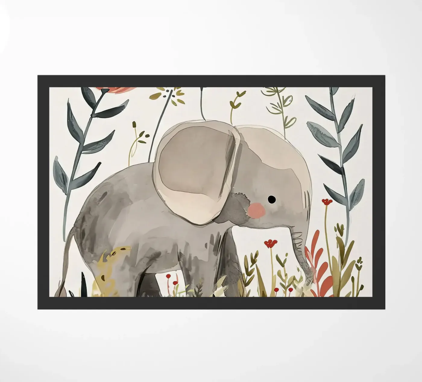 Elephant doormat by Damion Francis