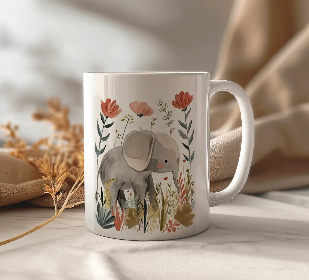 Elefante tazza in ceramica da Damion Francis