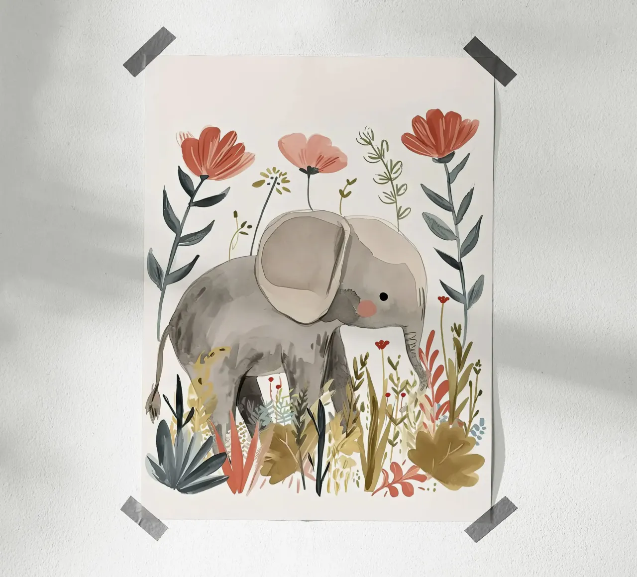 Elephant poster by Damion Francis