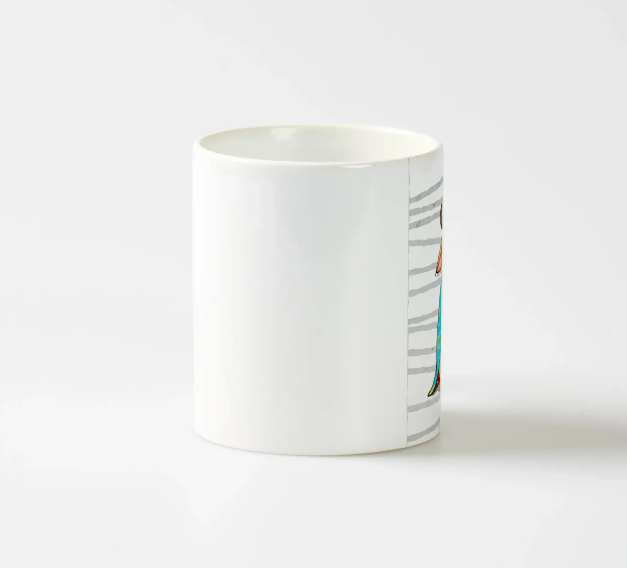 Divertente cartone animato di una mucca tazza in ceramica da Damion Francis