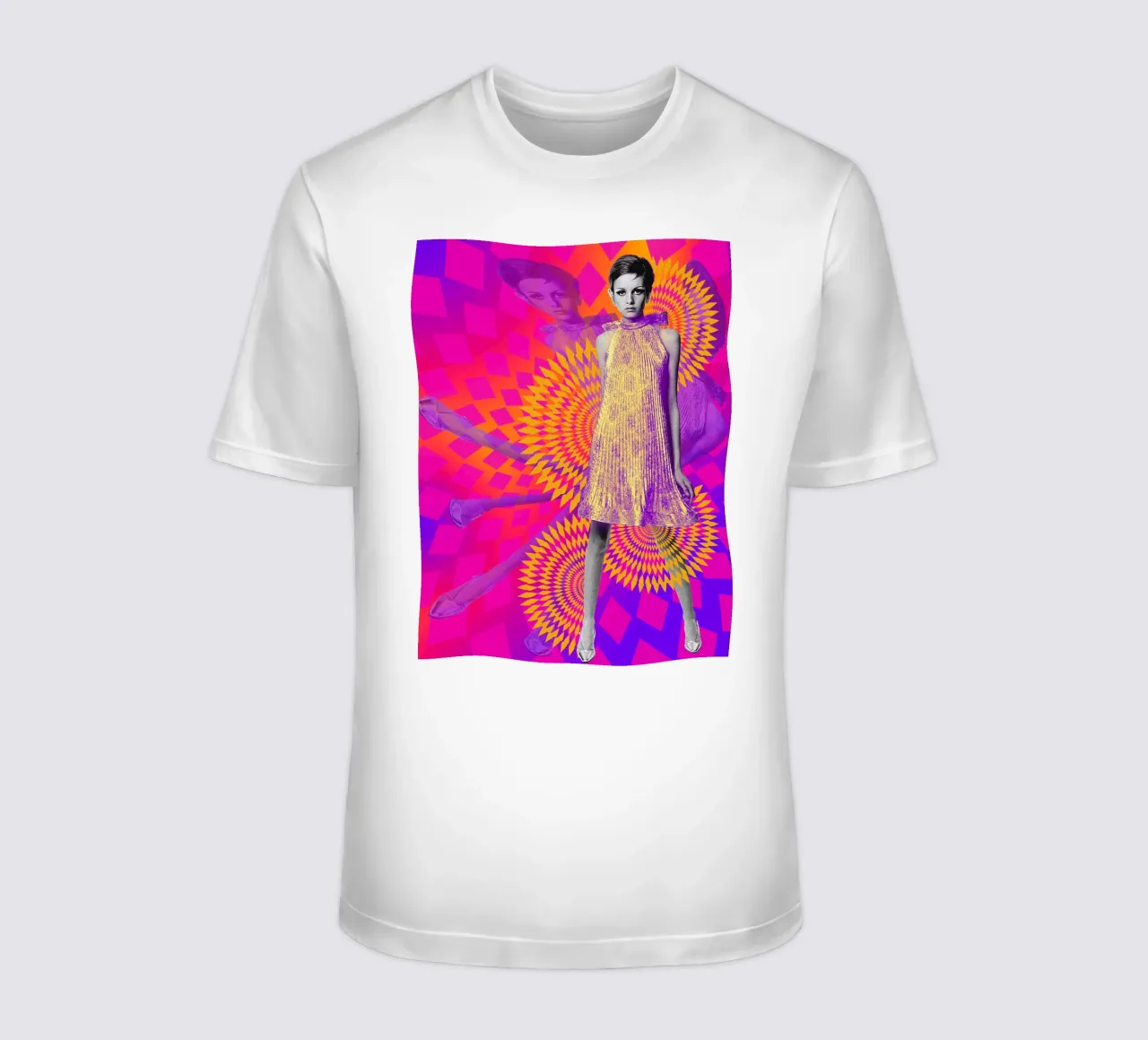Supermodel Twiggy 1 - Supermodels of the Sixties Series t-shirt da DesmondBates