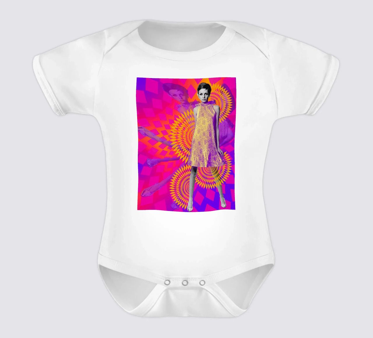 Supermodel Twiggy 1 - Supermodels of the Sixties Series body de bebé de DesmondBates