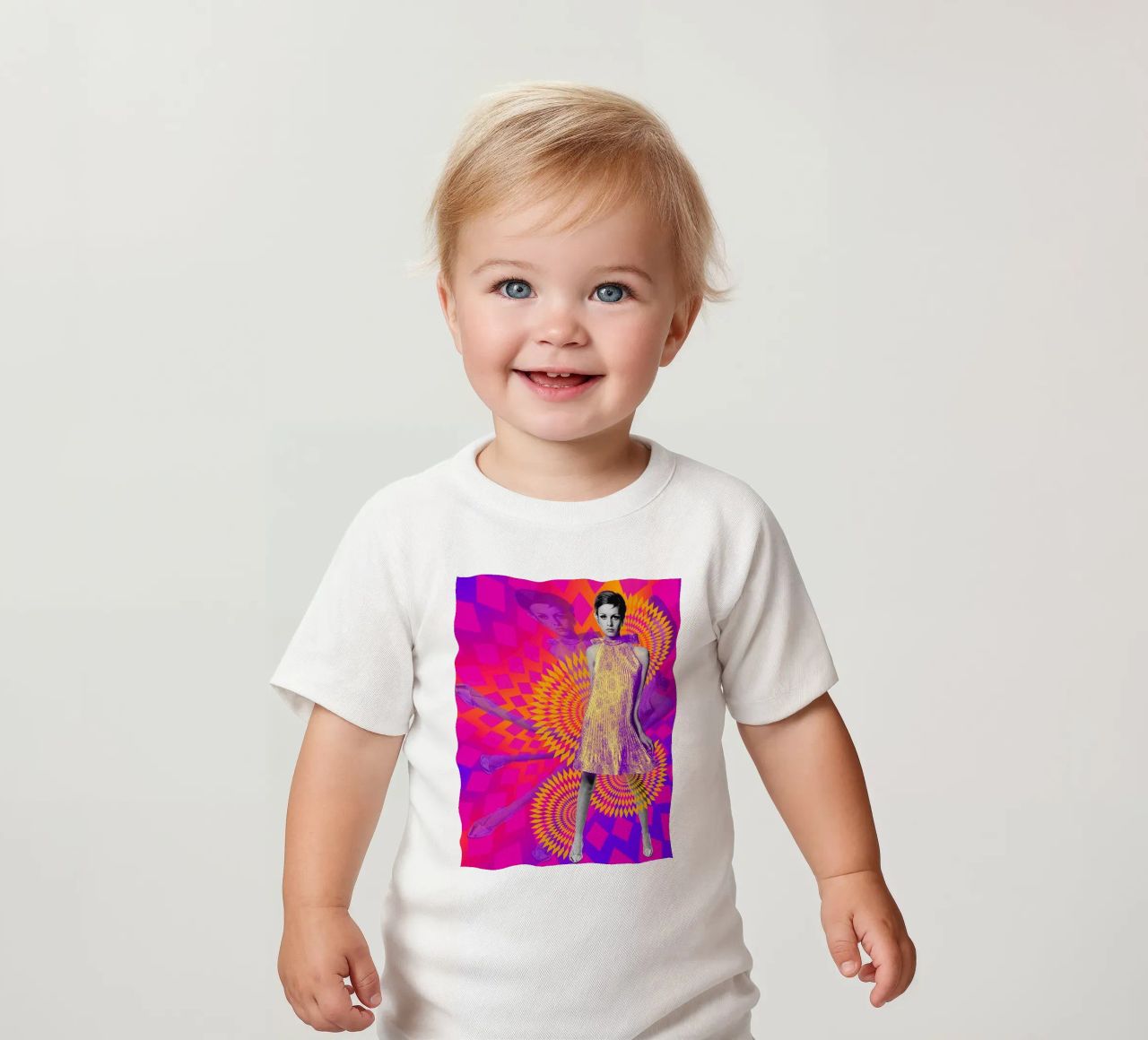 Supermodel Twiggy 1 - Supermodels of the Sixties Series maglietta neonato da DesmondBates