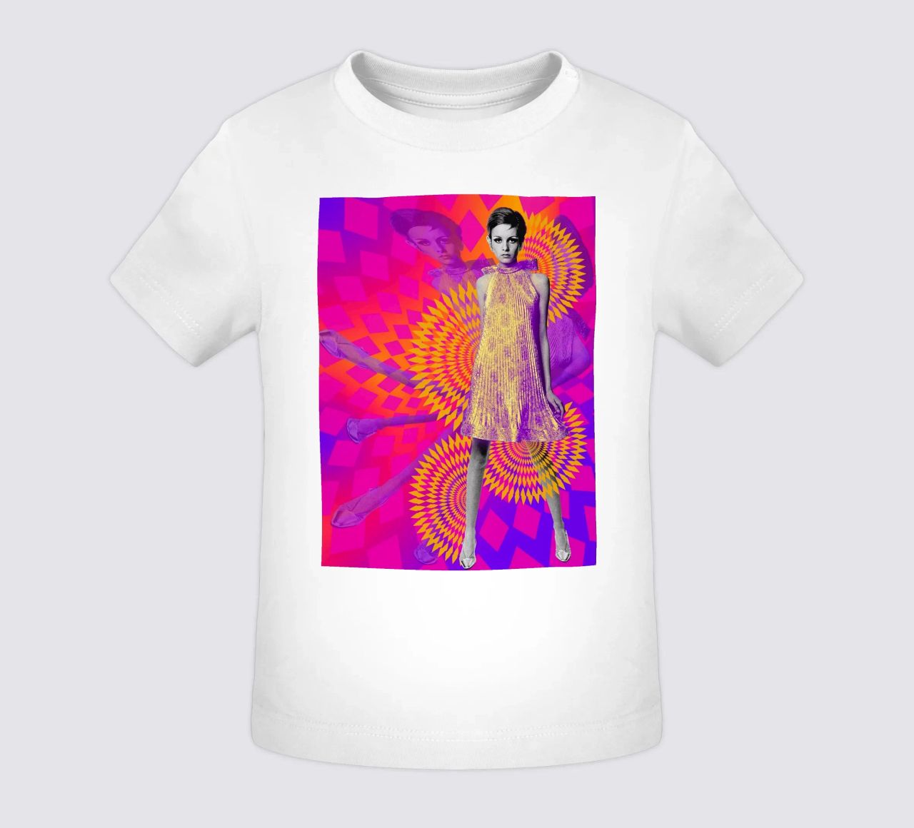 Supermodel Twiggy 1 - Supermodels of the Sixties Series maglietta neonato da DesmondBates