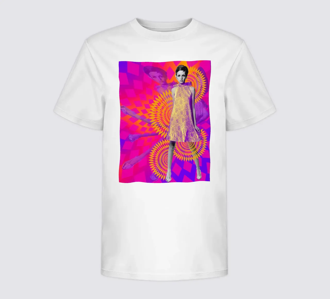 Supermodel Twiggy 1 - Supermodels of the Sixties Series t-shirt bambini da DesmondBates