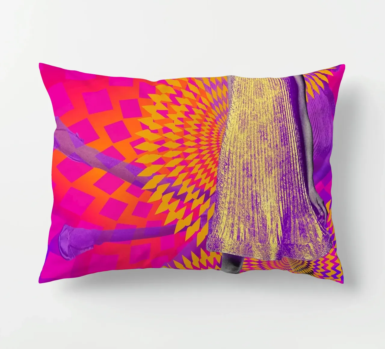 Supermodel Twiggy 1 - Supermodels of the Sixties Series cuscino da DesmondBates