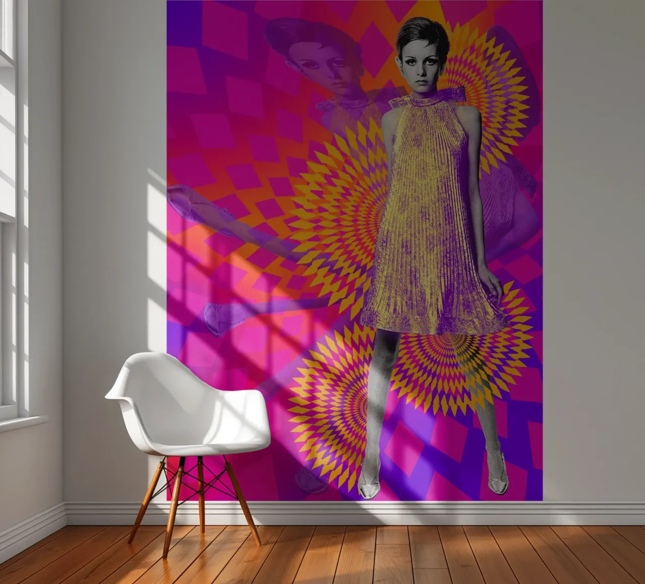 Supermodel Twiggy 1 - Supermodels of the Sixties Series papier peint photo de DesmondBates