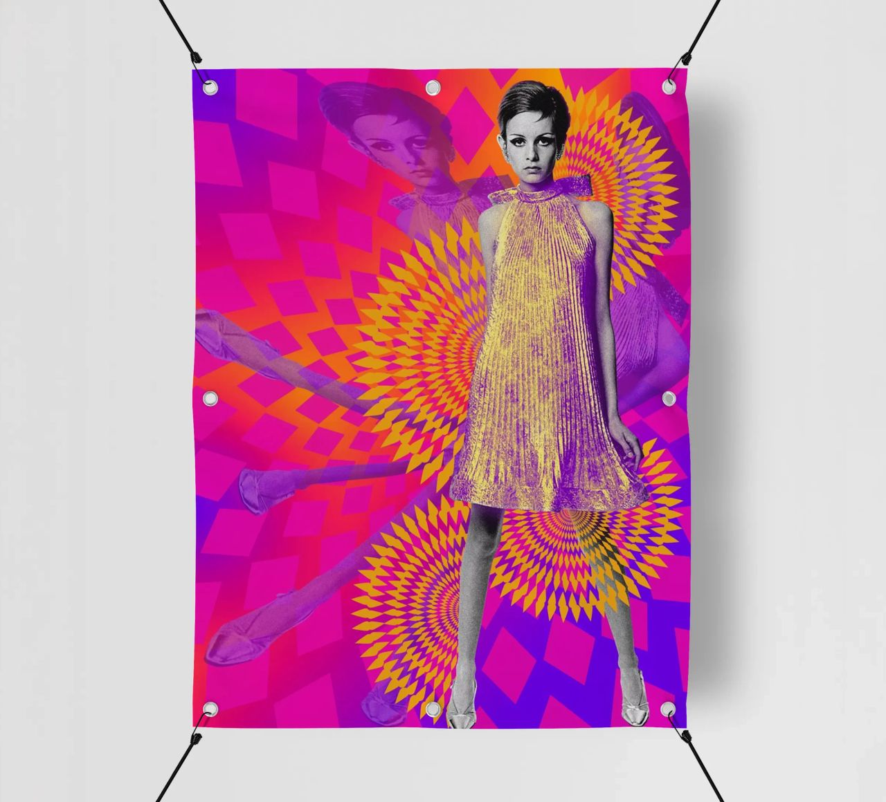 Supermodel Twiggy 1 - Supermodels of the Sixties Series telo in pvc da DesmondBates