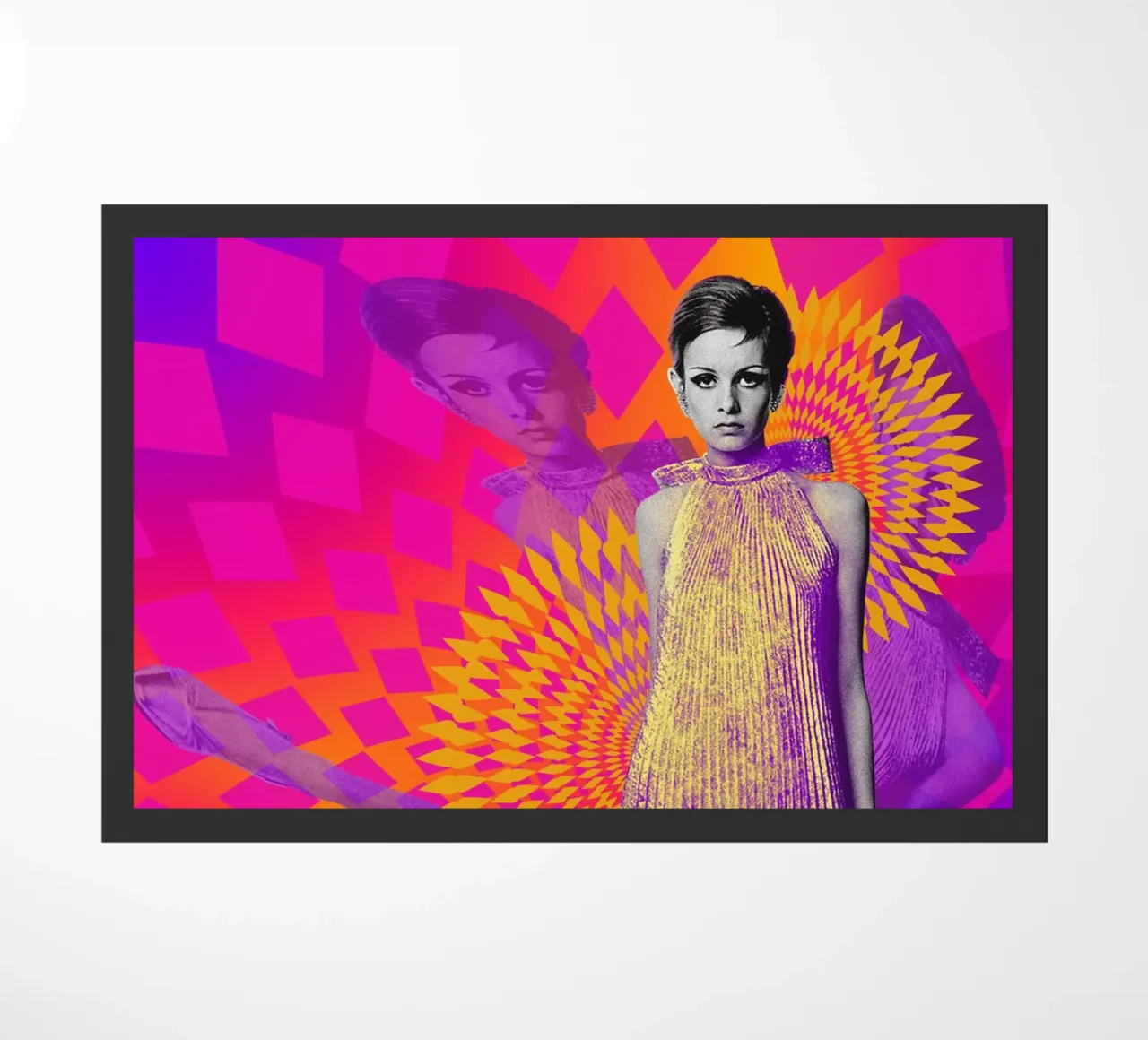 Supermodel Twiggy 1 - Supermodels of the Sixties Series paillasson de DesmondBates