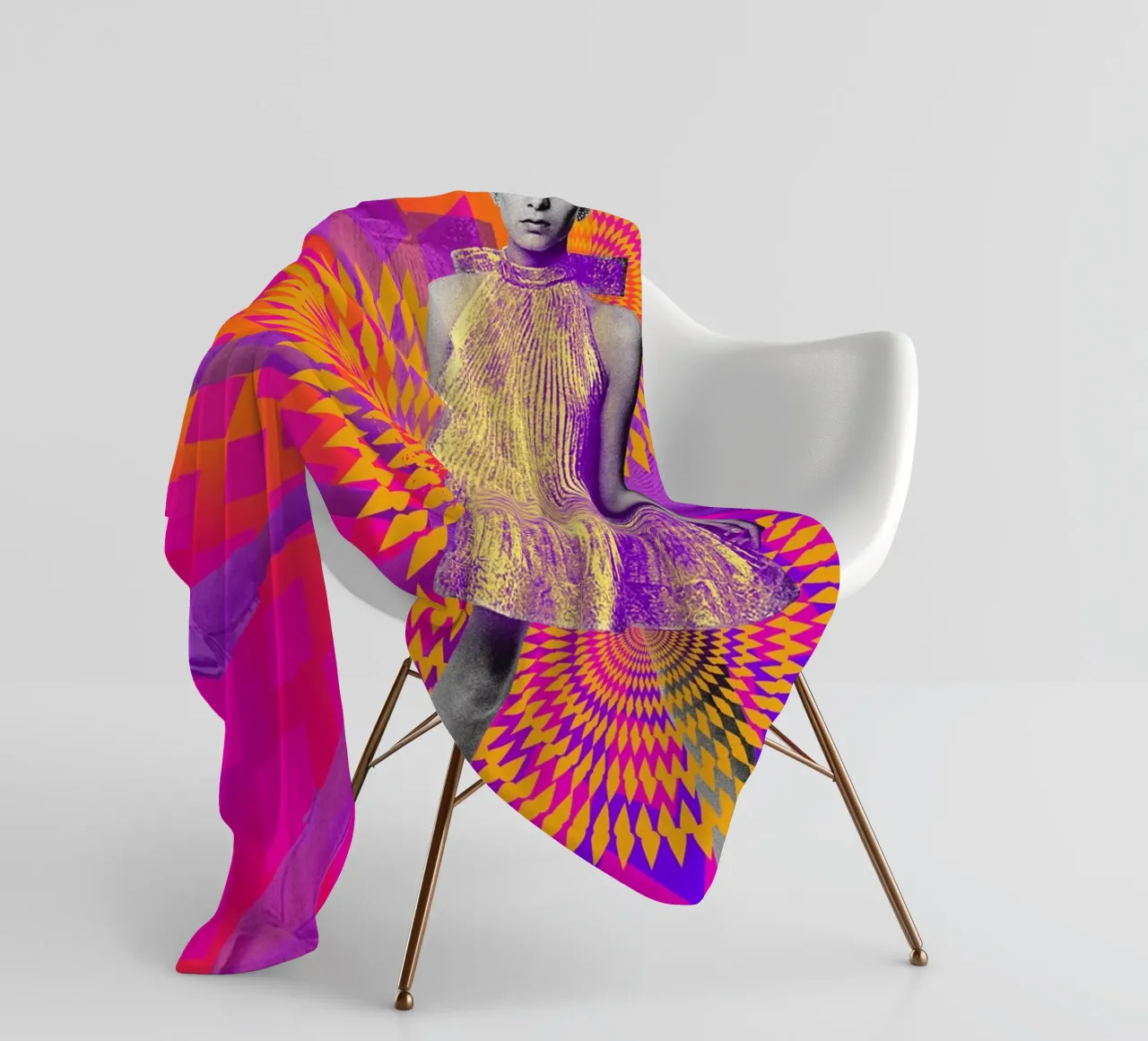 Supermodel Twiggy 1 - Supermodels of the Sixties Series coperta in pile da DesmondBates