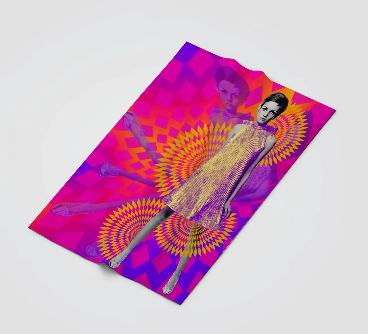 Supermodel Twiggy 1 - Supermodels of the Sixties Series coperta in pile da DesmondBates