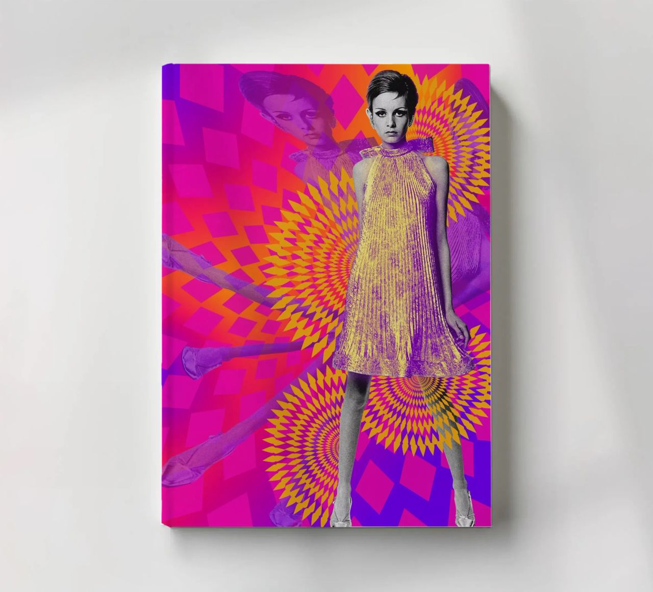 Supermodel Twiggy 1 - Supermodels of the Sixties Series notebook by DesmondBates