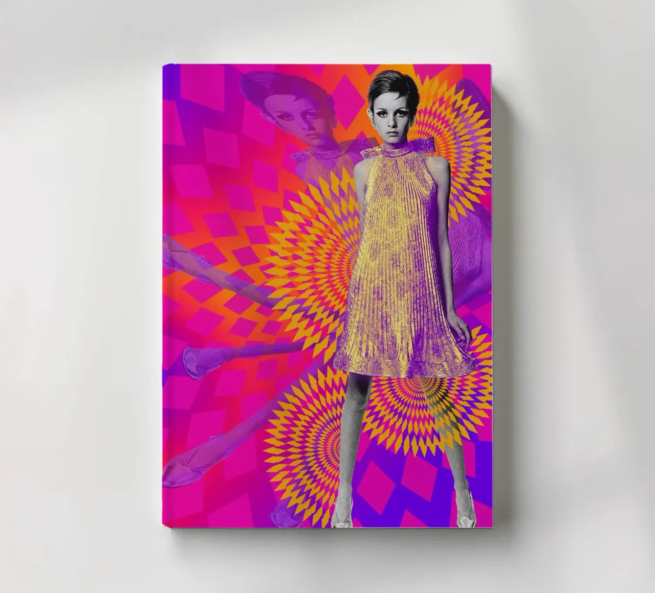 Supermodel Twiggy 1 - Supermodels of the Sixties Series notebook by DesmondBates