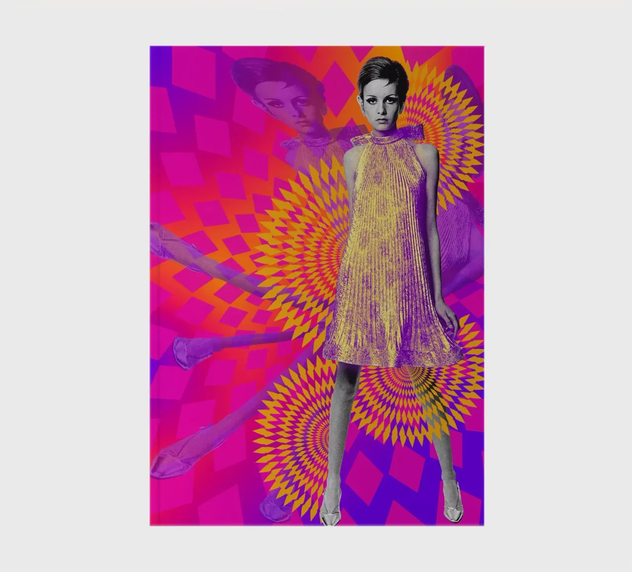 Supermodel Twiggy 1 - Supermodels of the Sixties Series notebook by DesmondBates