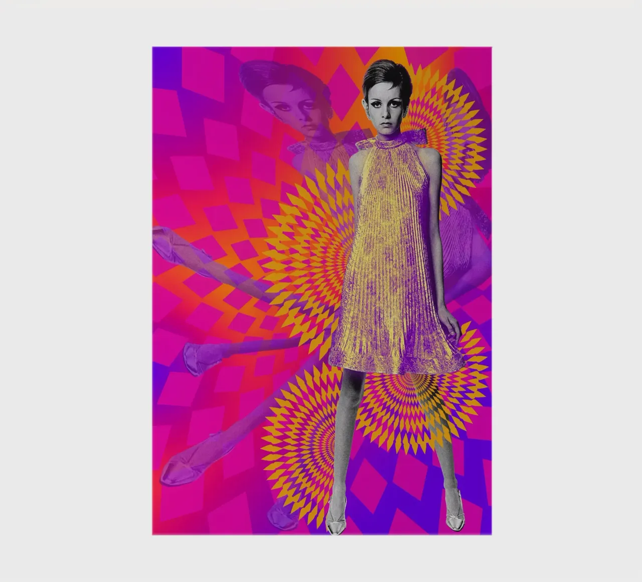 Supermodel Twiggy 1 - Supermodels of the Sixties Series notebook by DesmondBates