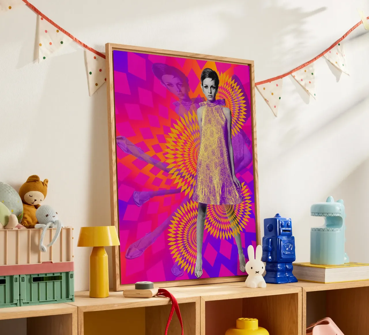 Supermodel Twiggy 1 - Supermodels of the Sixties Series plexiglass da DesmondBates