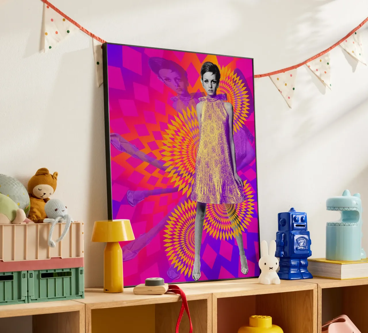 Supermodel Twiggy 1 - Supermodels of the Sixties Series pannello forex da DesmondBates