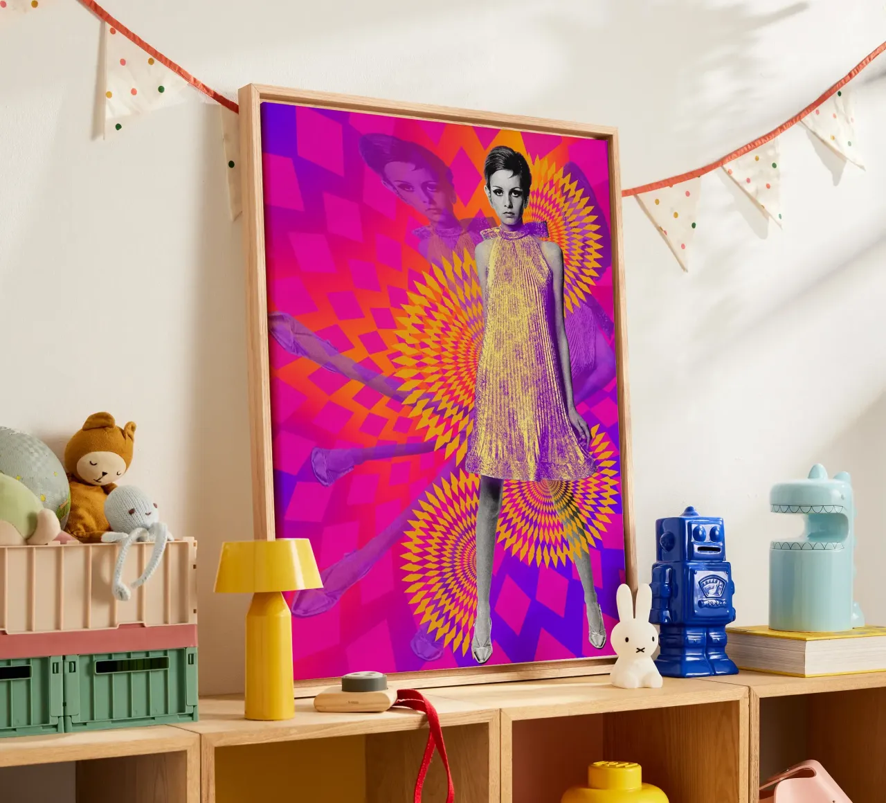 Supermodel Twiggy 1 - Supermodels of the Sixties Series tela da DesmondBates