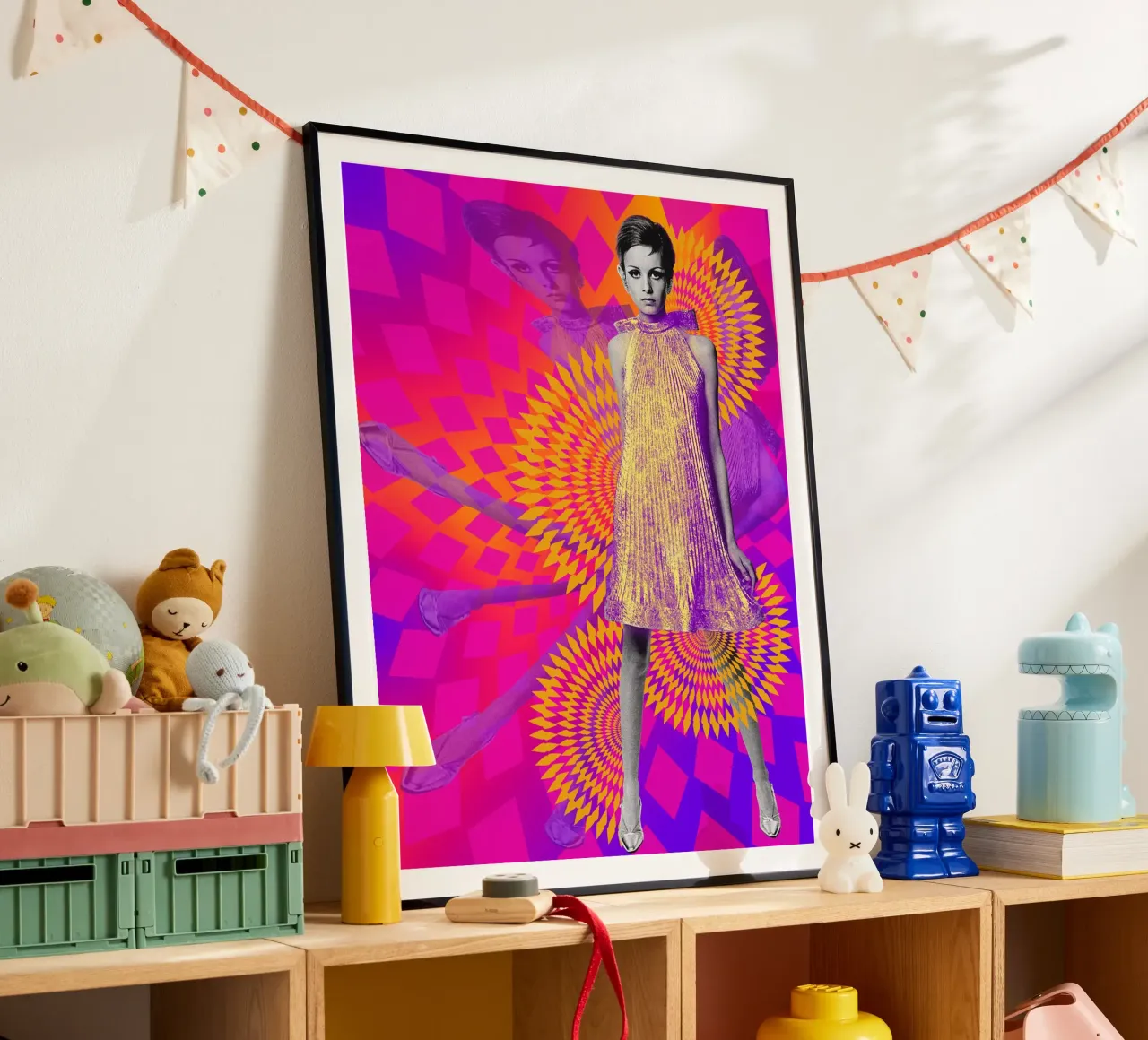 Supermodel Twiggy 1 - Supermodels of the Sixties Series carta hahnemühle da DesmondBates