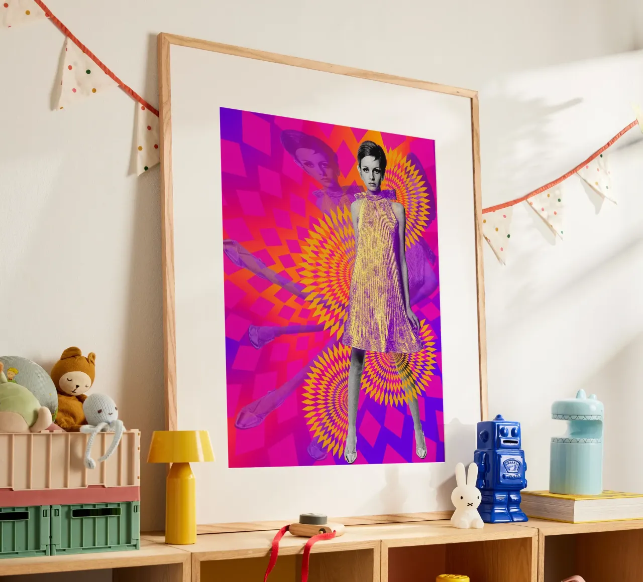 Supermodel Twiggy 1 - Supermodels of the Sixties Series carta hahnemühle da DesmondBates