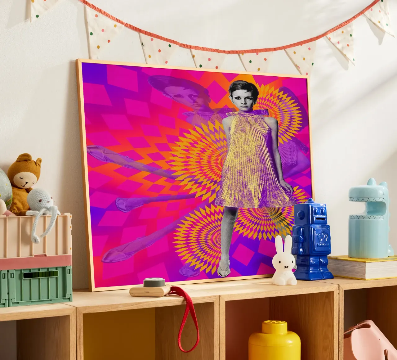 Supermodel Twiggy 1 - Supermodels of the Sixties Series carta hahnemühle da DesmondBates