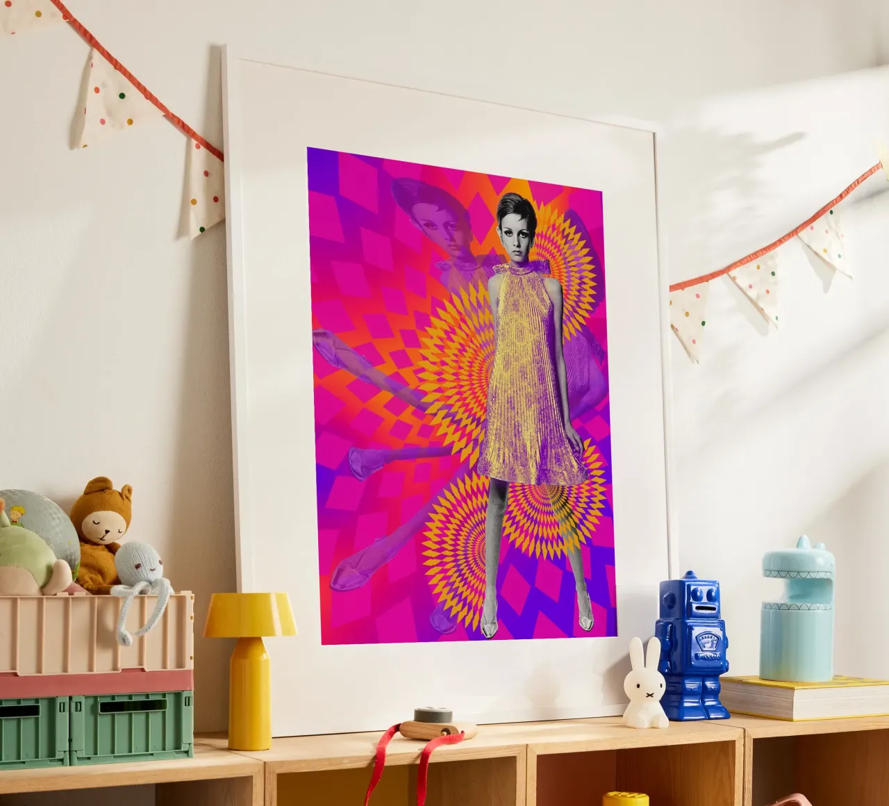 Supermodel Twiggy 1 - Supermodels of the Sixties Series carta hahnemühle da DesmondBates