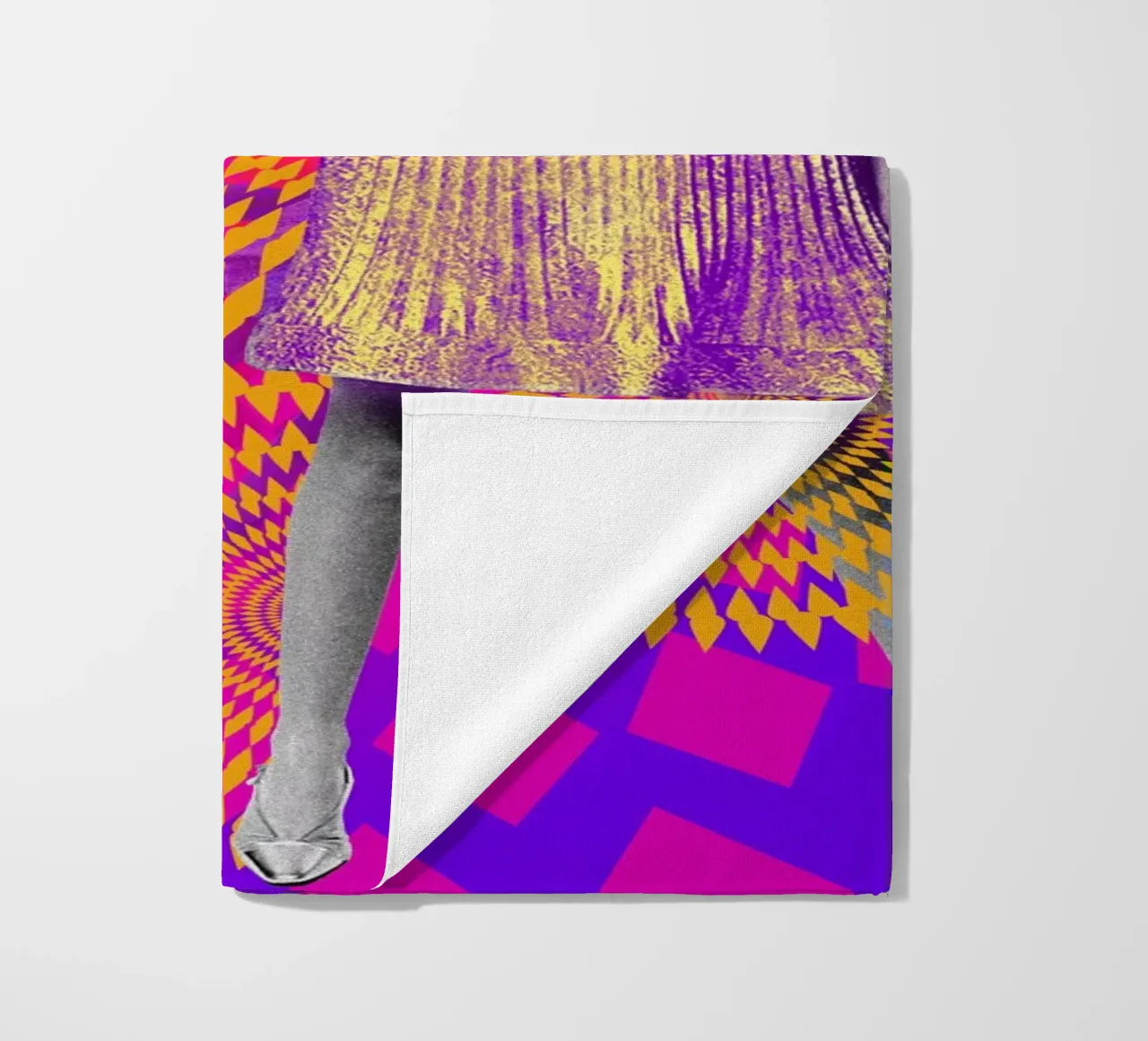 Supermodel Twiggy 1 - Supermodels of the Sixties Series strandhanddoek van DesmondBates