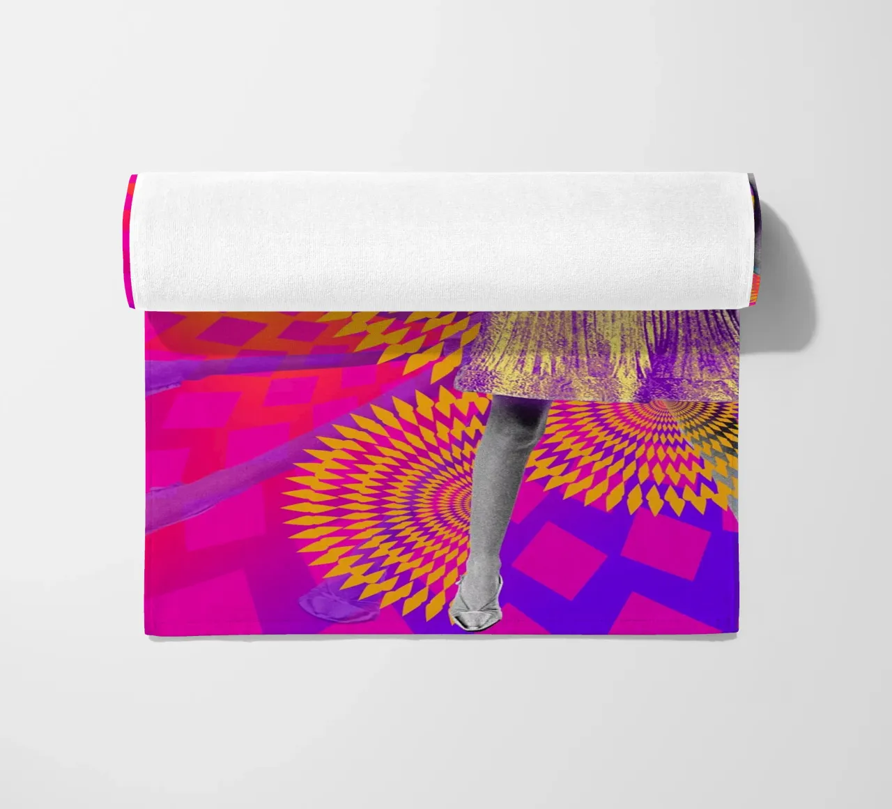 Supermodel Twiggy 1 - Supermodels of the Sixties Series strandhanddoek van DesmondBates