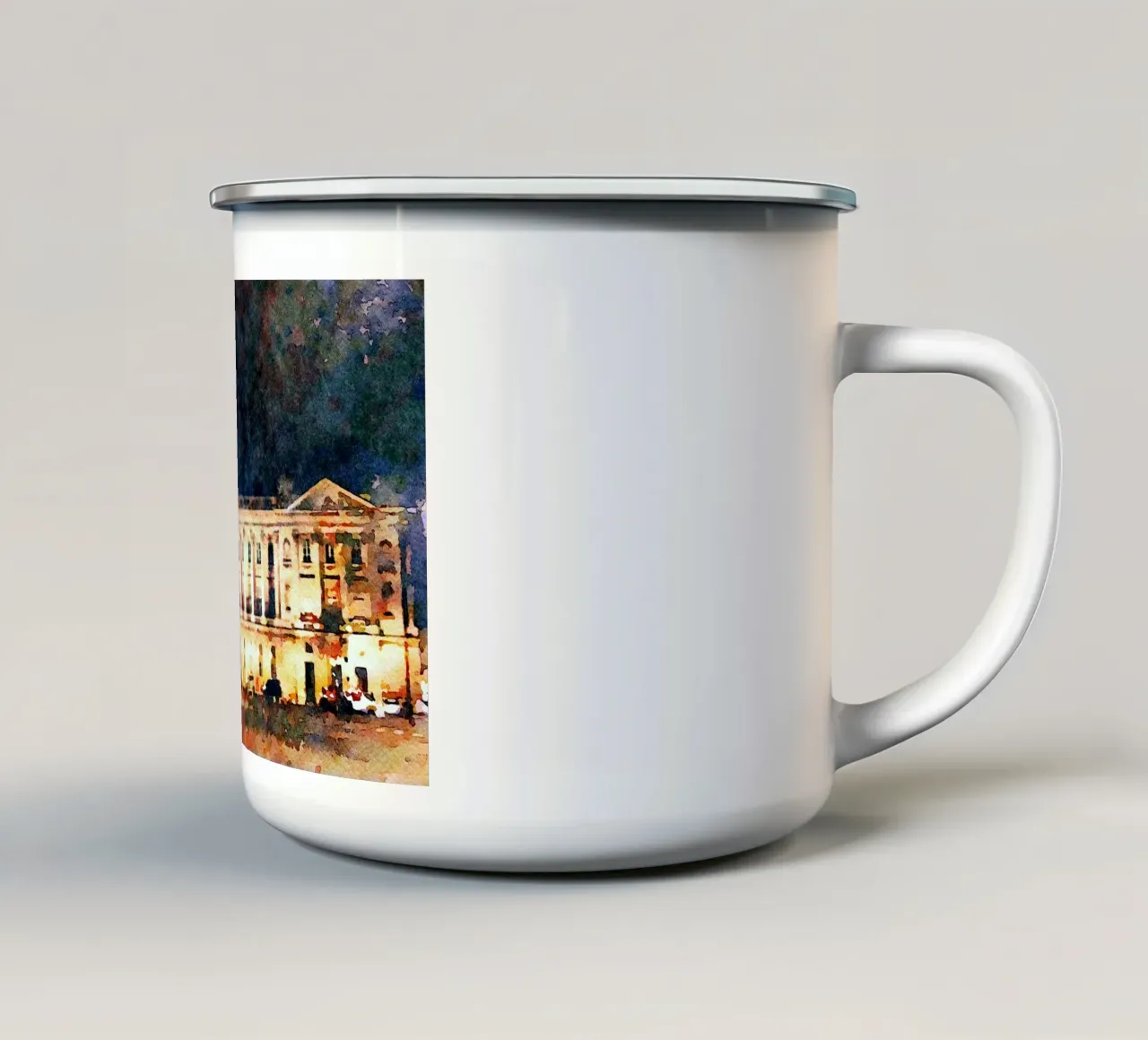 A Parigi tazza in smalto da Massimo Frascogna