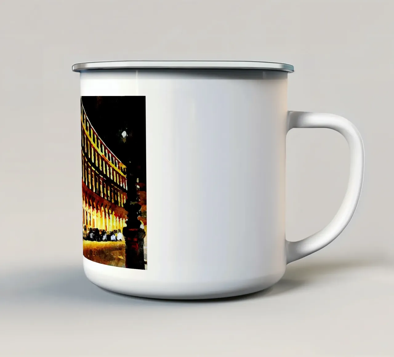 A Parigi tazza in smalto da Massimo Frascogna
