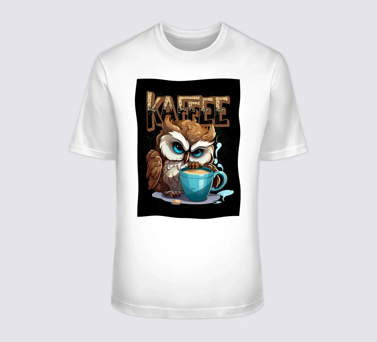Gufo amante del caffè t-shirt da Damion Francis