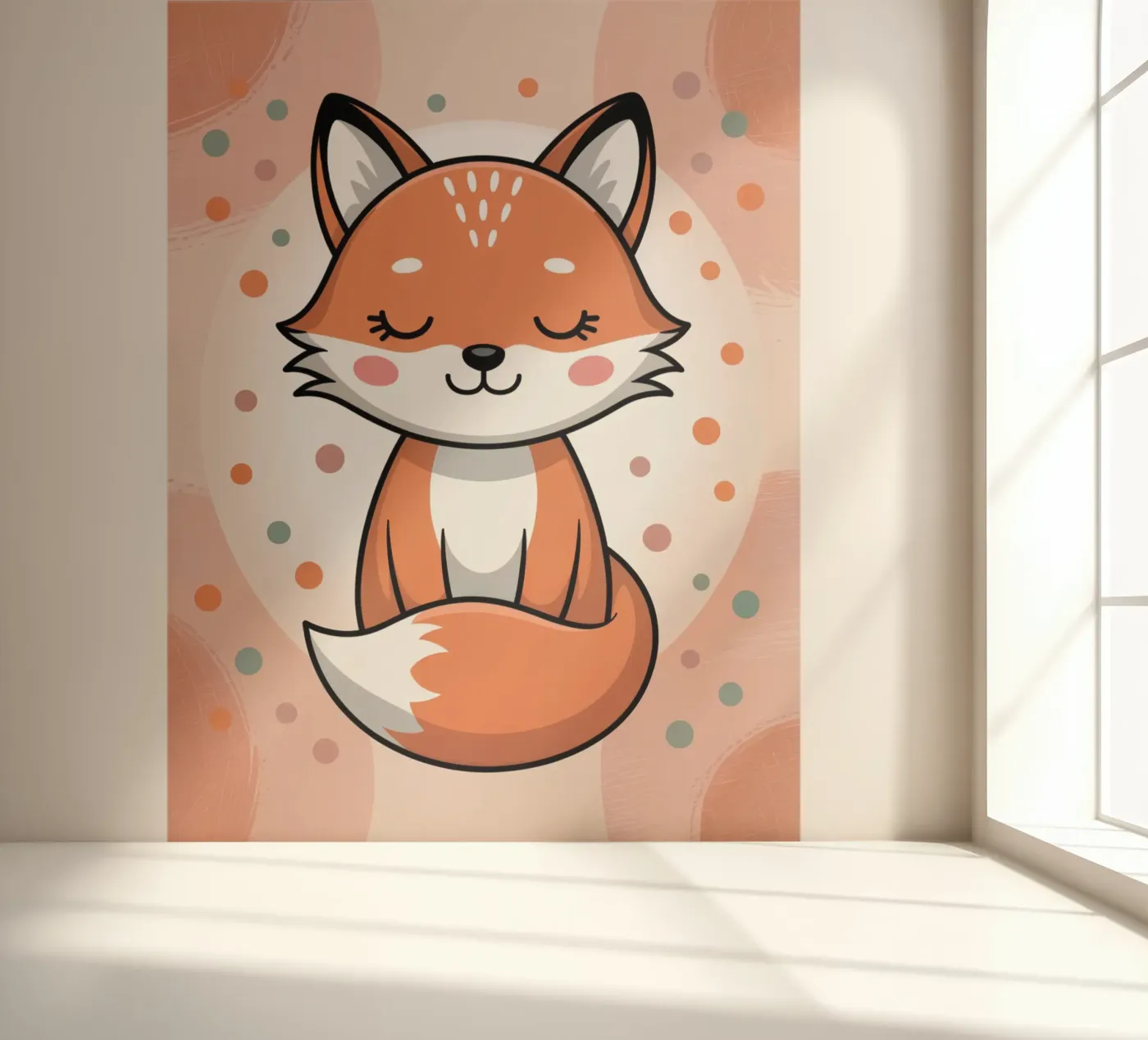 Fox fotobehang van Damion Francis
