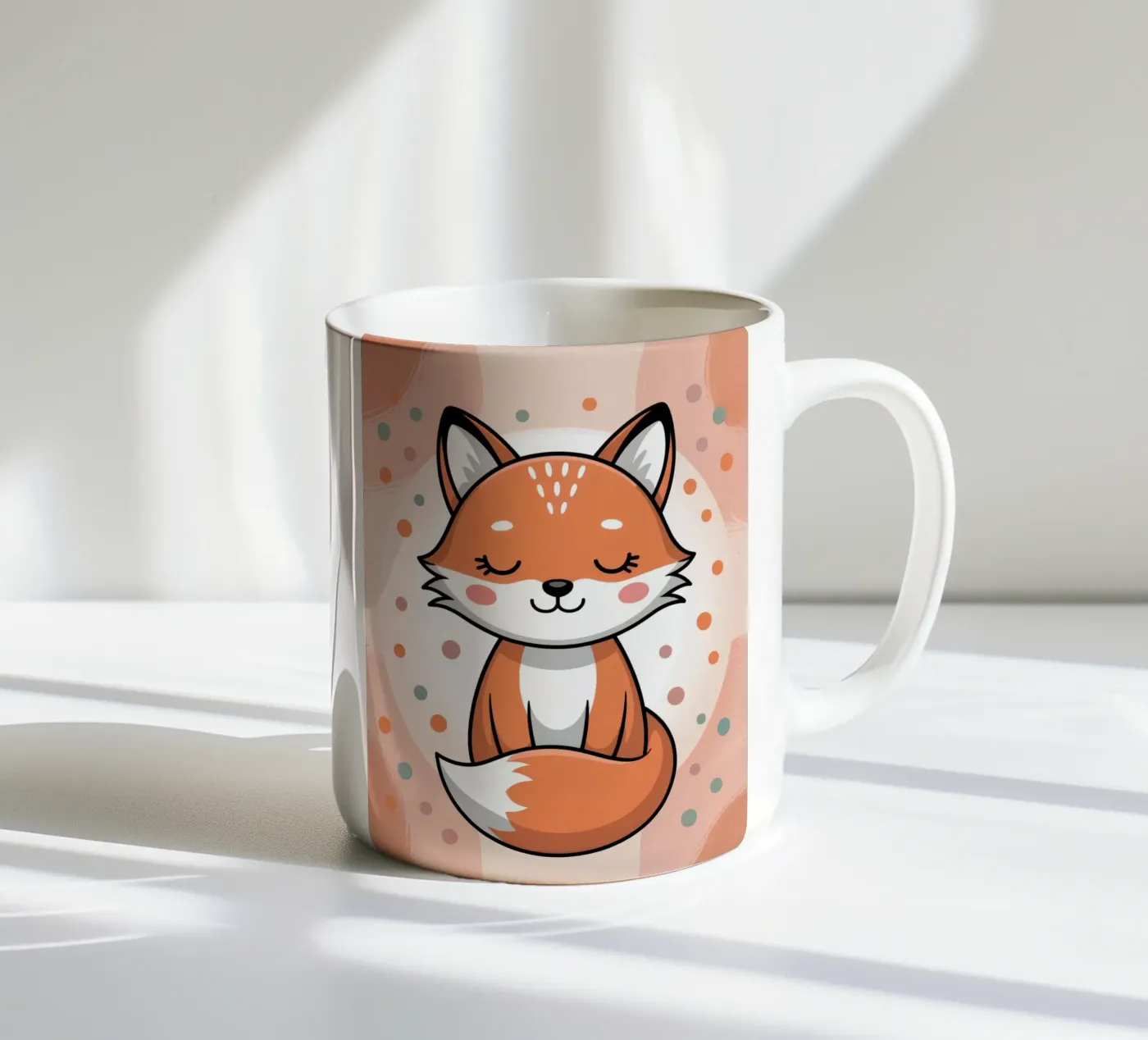 Fox ceramic mug by Damion Francis