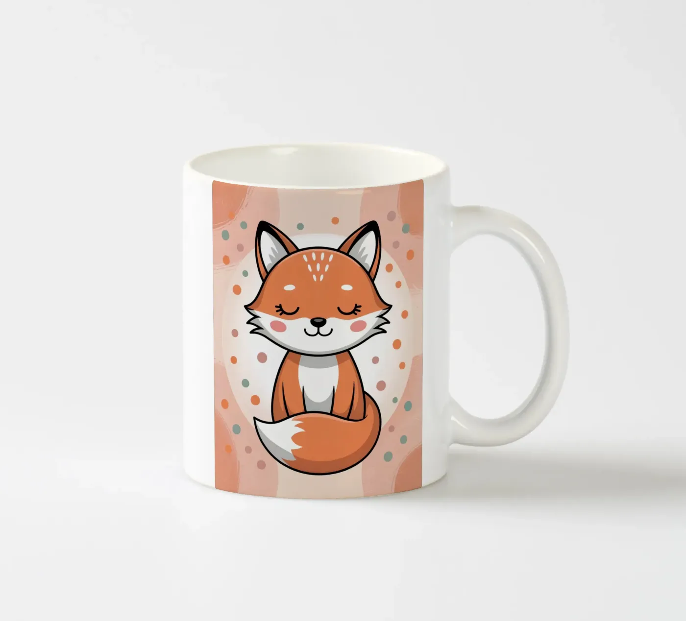Fox ceramic mug by Damion Francis