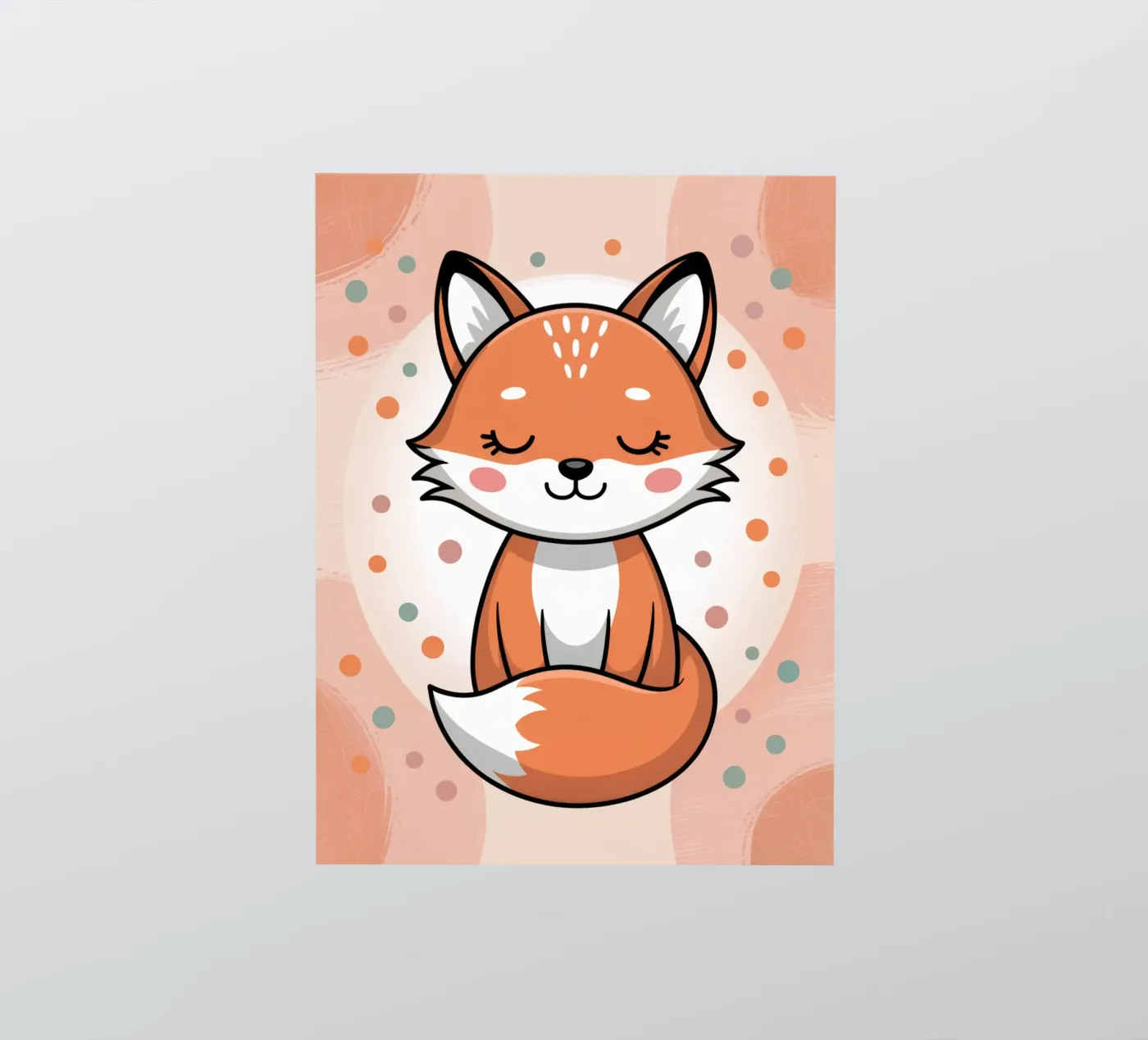 Fuchs Sticker von Damion Francis